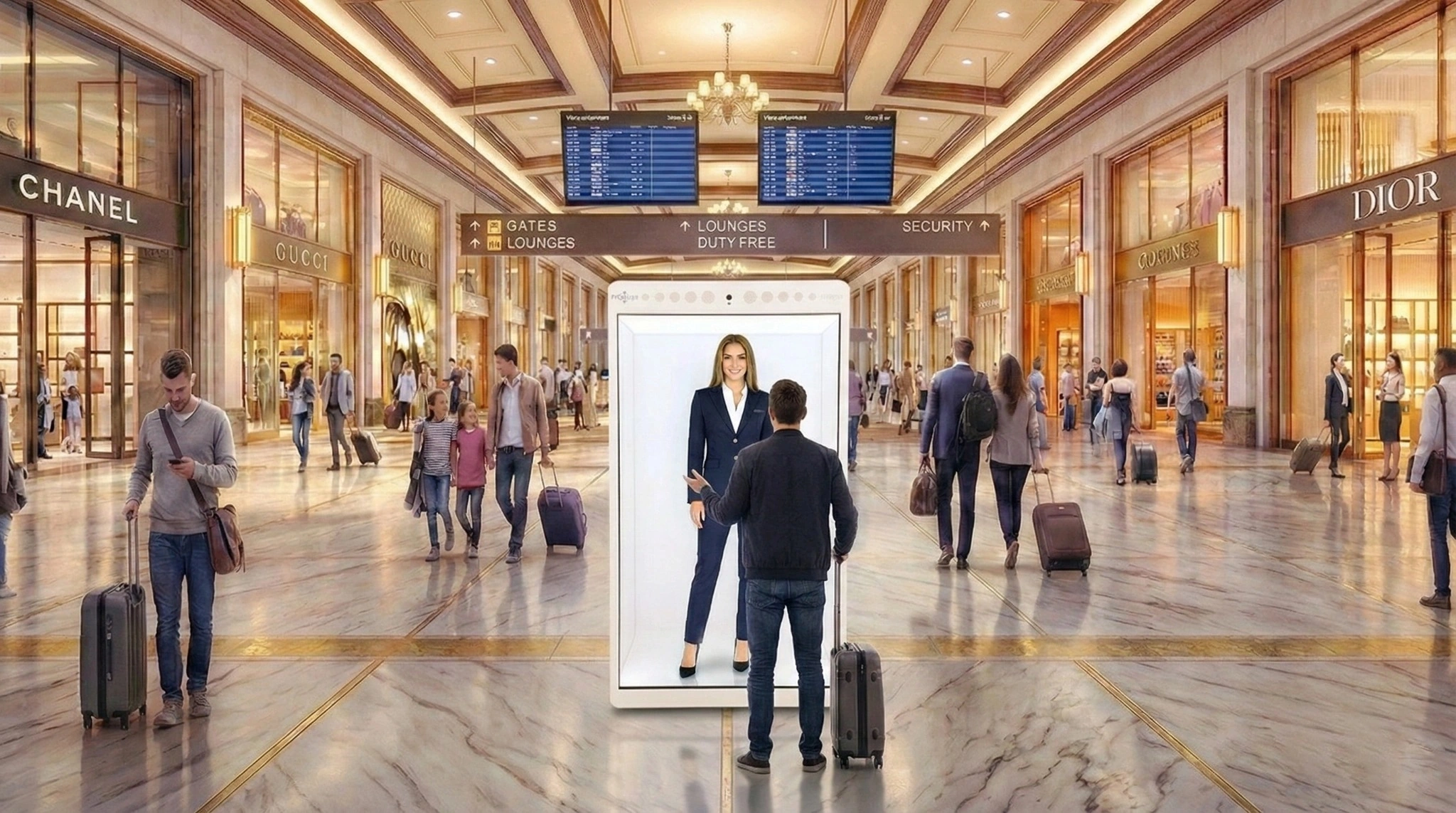 Holographic AI Avatar Assistants